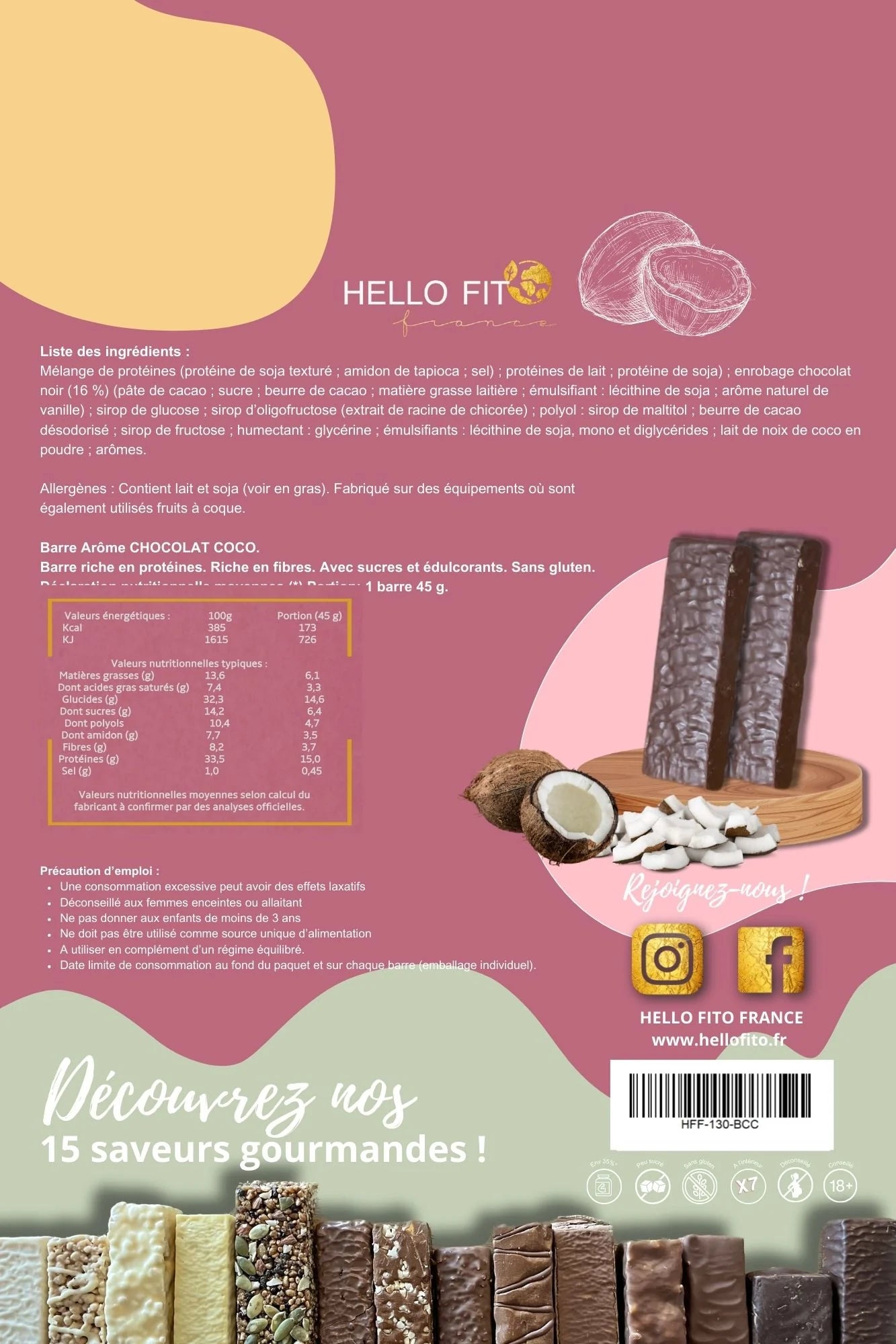 Barres Choco Coco