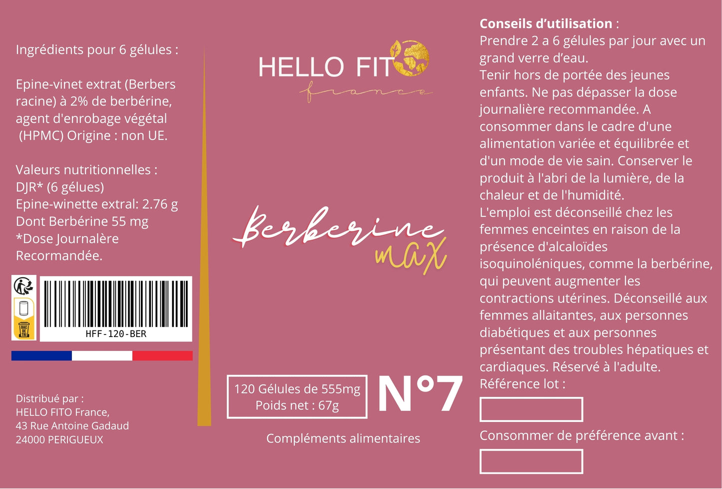 N°7 Berberine Max